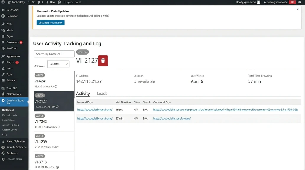 Settings Page